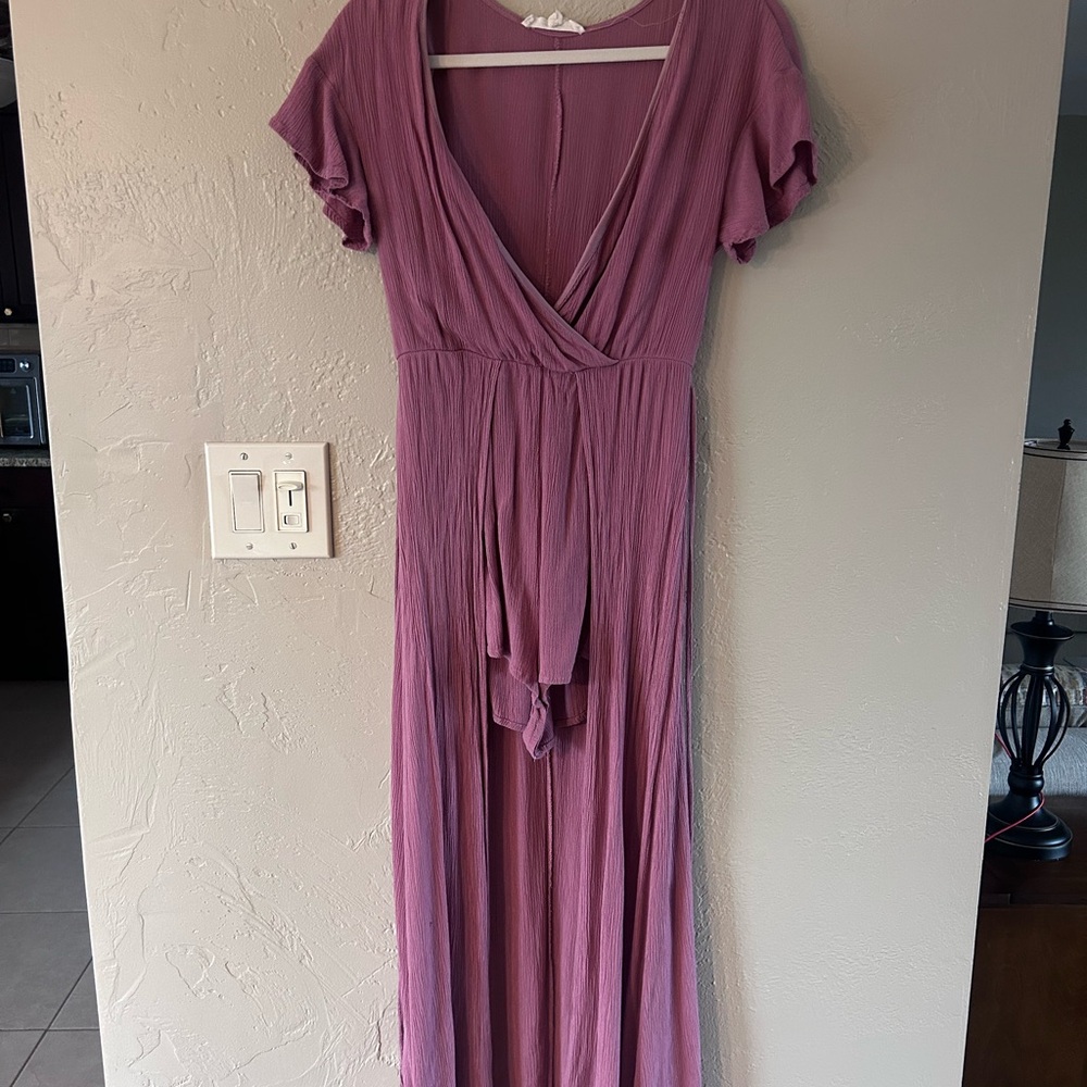 Purple Wrap Romper/Dress